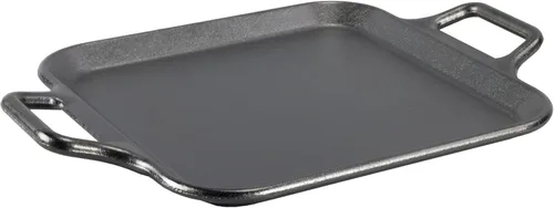 Vista 8 de Lodge BOLD Plancha de Hierro Fundido Sazonado de 12 Pulgadas, Utensilios de Cocina de Diseño Vanguardista