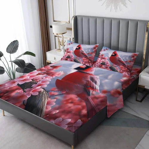 Vista 28 de Bear Sheets - Juego de sábanas de tamaño individual, sábanas de microfibra suave con bolsillo profundo y patrón sin arrugas, 3 piezas