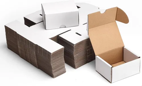 Vista 25 de ZBEIVAN Juego de 50 cajas de envío blancas de 3 x 3 x 3 pulgadas, cajas de cartón corrugado para embalaje de regalos de correo de pequeñas empresas