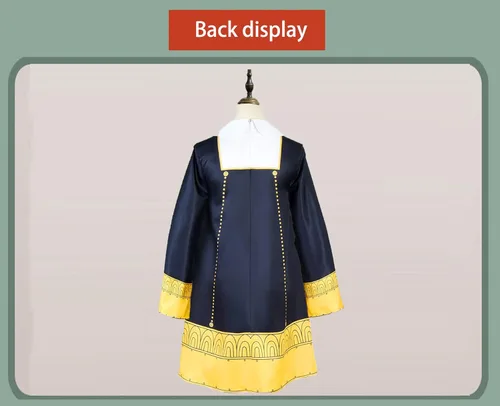 Vista 3 de Disfraz de anime para cosplay de Anya Forger de Anya Forger, uniforme de disfraz de Halloween para niñas de 3 a 12 años