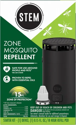 Vista 10 de STEM Zone - Dispositivo repelente de mosquitos, protección contra insectos al aire libre fácil de usar con aceites esenciales probados, seguro