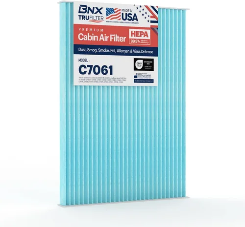 Vista 34 de BNX TruFilter C7001 - Filtro de aire de cabina HEPA, 99.97 %, compatible con Chevrolet: Avalanche, Silverado, Suburban, Tahoe; compatible