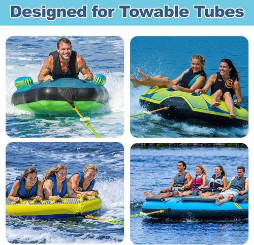 Vista 6 de Botepon Conector rápido de cuerda remolcable remolcable de barco, tubo remolcable de agua para tubos, esquí, wake boarding con Seadoo, moto