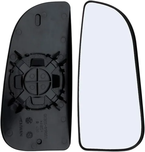 Vista 7 de Conjunto de vidrio para espejo lateral del pasajero con placa trasera de plástico compatible con camioneta Dodge Ram 1500 2500 3500 2010-2023