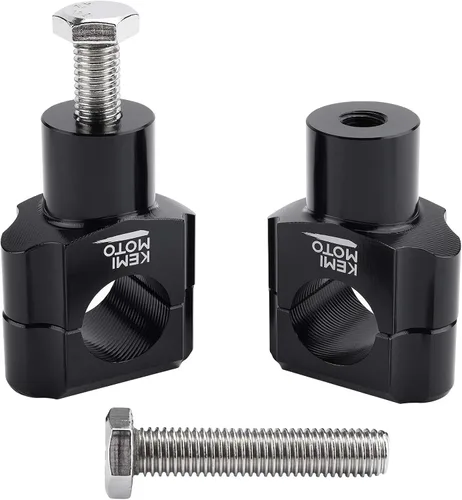 Vista 2 de KEMIMOTO Elevadores de manillar de motocicleta de 1 pulgada, elevadores de motocicleta de aleación de aluminio, compatibles con Sportster Softail