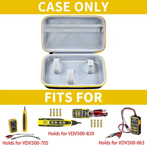 Vista 2 de Estuche para Klein Tools VDV500-705/VDV500-820/VDV500-063 Kit de generador de tonos y sonda de seguimiento de cables, probador de continuidad, bolsa
