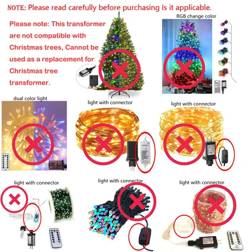 Vista 4 de Controlador de transformador LED de luz de 8 modos de 30 V, fuente de alimentación clase 2, transformador de bajo voltaje, adaptador de enchufe