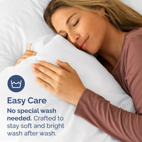 Vista 5 de King Standard Pillow Cases Set of 2 - Ultra-Soft Hotel Quality Pillowcase Covers - Comfy, Cozy & Fade Free - Wrinkle Resistant - Machine Washable
