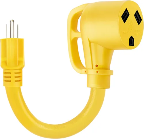 Vista 10 de Kohree Adaptador RV de 30 amperios a 110V con protección contra sobretensiones, adaptador de potencia RV de 15 amperios a 30 amperios de 8000 julios