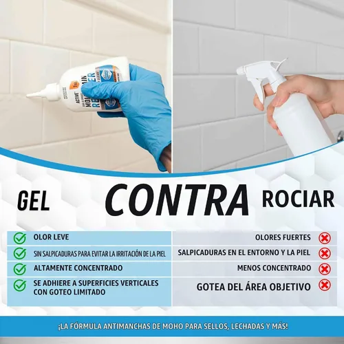 Vista 4 de ACTIVE Limpiador de gel removedor de manchas de moho, limpiador de manchas de alta resistencia para carga frontal, sello de lavadora, lechada