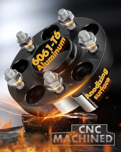 Vista 7 de dynofit Espaciadores de rueda de 5 x 114.3 pulgadas para Genesis, Hyundai Genesis Coupe/Elantra, 67.1 Hub Centric 5x4.5, patrón de pernos de 0.88