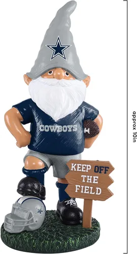 Vista 4 de FOCO NFL Unisex-Adult NFL Team Logo Keep Off The Field Garden Statue Outdoor Gnome 8