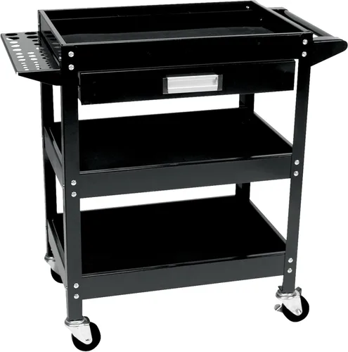 Performance Tool W54006 - Carrito utilitario de 3 estantes con cajón de 23 pulgadas x 16 pulgadas