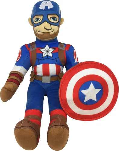 Vista 6 de Jay Franco Marvel Super Hero Adventures Cojín de peluche de Capitán América para niños de microfibra de poliéster súper suave, 20 pulgadas
