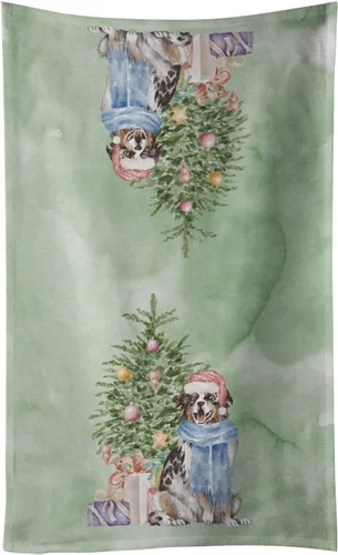 Vista 60 de Caroline's Treasures Toalla de cocina Christmas English Bulldog #2, 15 X 28, multicolor