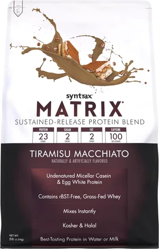 Vista 21 de Syntrax Nutrition Matrix - Mezcla de proteína de liberación sostenida, galletas y crema 2 libras. Verdaderos trozos de galleta