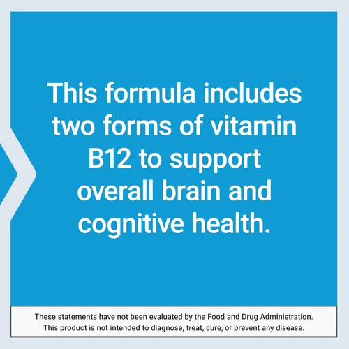 Vista 6 de Life Extension B12 Elite, adenosilcobalamina, metilcobalamina, dos formas activas para la salud cerebral y producción de dopamina, sin transgénicos