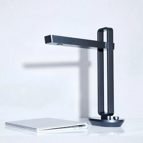 Vista 2 de CZUR Aura Pro - Escáner de libros portátil, escáner de documentos A3, tecnología de aplanamiento automático y eliminación de huellas dactilares, OCR