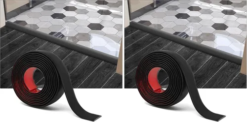 Vista 20 de Art3d Tira de Transición de Piso de Vinilo Autoadhesiva, Tira de Piso Laminado Tira Divisora Plana de Piso para Unir Espacios del Piso, Umbral