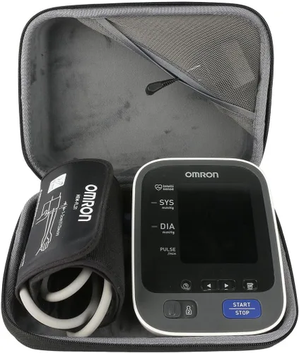 Vista 7 de Monitor inalámbrico de presión arterial para Omron serie 10, brazo superior, apto para manguito de rango amplio ComFit (BP786/bp785), organizador