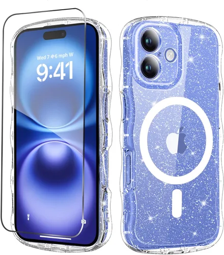 Vista 15 de MIODIK - Funda compatible con iPhone 13 Pro, con protector de pantalla + protector de lente de cámara, funda transparente protectora y a prueba