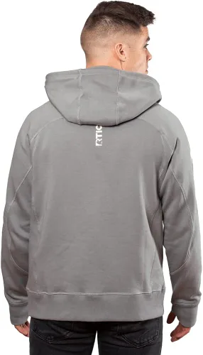 Vista 7 de RTIC Sudadera con capucha para hombre, repelente al agua, con cremallera, de manga larga, resistente al agua, para exteriores