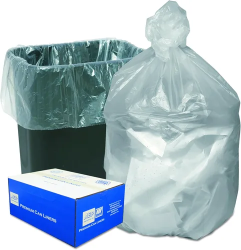 Ultra Plus - Forro para latas, 7-10 galones, 8 micras, 24 x 24, natural, 20 rollos de 50 bolsas (HD24248N)