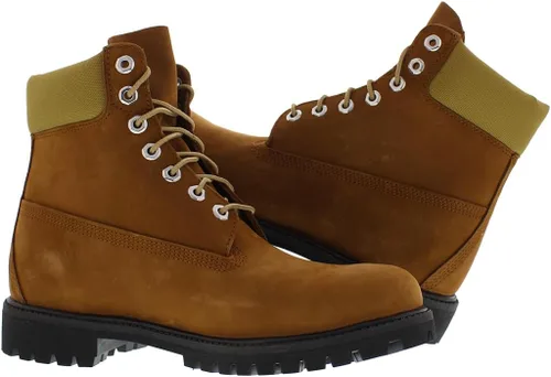 Vista 4 de Timberland Botas clásicas prémium de 6 pulgadas para hombre, marrón medio Nubuck
