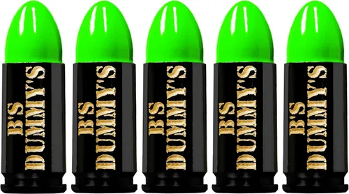 Vista 4 de B's Dry Fire Snap Caps - A.K.A. B's Dummy's - Black Ox - Gorras de entrenamiento Luger de 0.354 in (paquete de 5)
