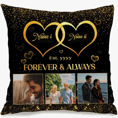 Vista 15 de Personalized Quote Pillow Case with one Photo and Your Added Words Building a Unique Decorative Cushion Suitable for Heartfelt Gift Sharing