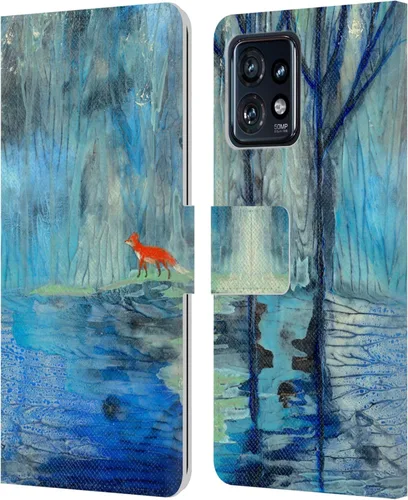 Vista 15 de Head Case Designs Officially Licensed Wyanne Quiet Nature 2 Leather Book Wallet Case Cover Compatible with Motorola Moto Edge 40 Pro