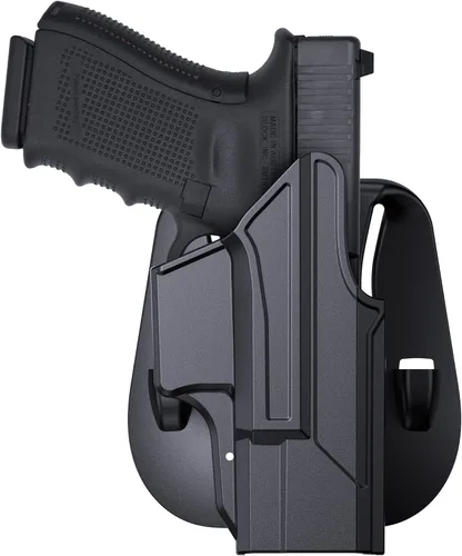 Vista 7 de OWB - Funda compatible con Glock 19 19X 44 45 (Gen 1-5), Glock 23/32 (Gen 3-4), cinturón táctico exterior para cinturón de transporte abierto, funda