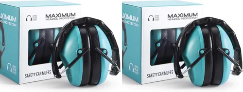 Vista 19 de Pro For Sho 34dB NRR - Orejeras de protección auditiva, NRR más alta en diseño compacto, protección auditiva para disparar, cortar y trabajar