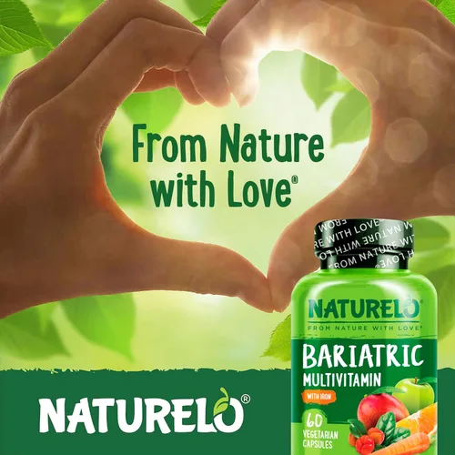 Vista 5 de NATURELO Multivitamínico Bariátrico - Uno Diario con Hierro - Suplemento para Pacientes Post Cirugía de Bypass Gástrico - Nutrición Natural