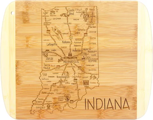 Vista 7 de Totally Bamboo A Slice of Life Alabama State Tabla de servir y cortar, 11 x 8.75 pulgadas