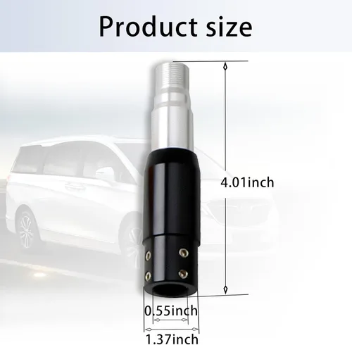Vista 2 de cueclue 1 pieza de adaptador de pomo de palanca de cambios, convertidor de aleación de aluminio, kit de adaptador de pomo de cambio, adecuado