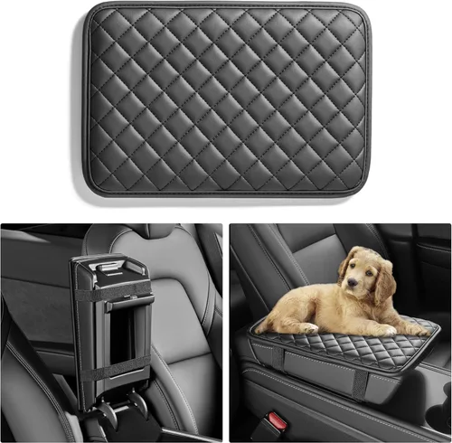 Vista 12 de HighnessHwoo Fundas para Apoyabrazos de Coche, Cubierta para Consola Central del Vehículo, Almohadillas Organizadoras de Almacenamiento Central