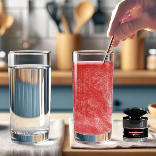 Vista 13 de Brew Glitter - Purpurina comestible rosa claro para bebidas, cócteles, cerveza y bebidas 1 frasco de 4g
