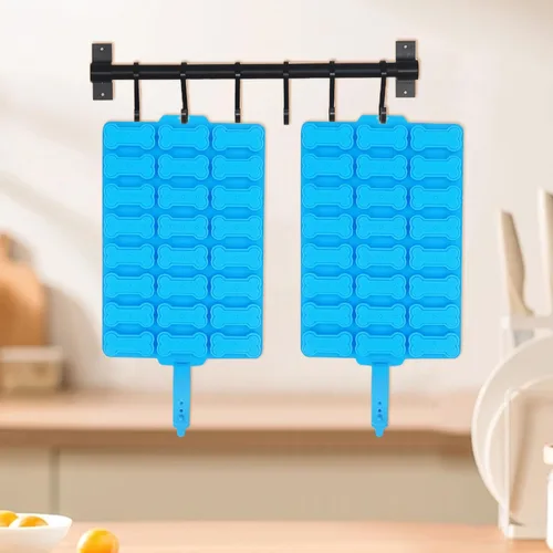 Vista 6 de 2 moldes de silicona, moldes de golosinas para perros, para hornear, moldes antiadherentes para huesos de perro para chocolate, dulces, pudín