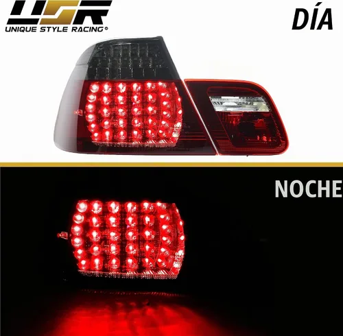 Vista 5 de 00-03 E46 2D Luces Traseras - Actualización LED Ahumado de Estilo Europeo Juego de Lámparas Traseras (Izquierda + Derecha, Interior + Exterior)