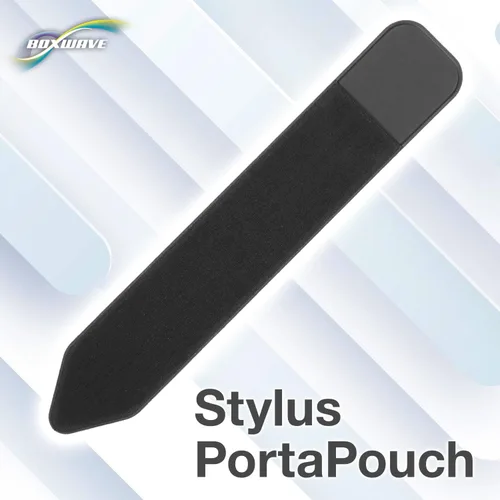 Vista 7 de BoxWave Chuwi HiPad Plus - Stylus PortaPouch, portalápices portátil, autoadhesivo, color negro azabache