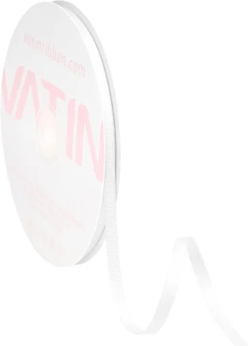 Vista 240 de VATIN Cinta de Grogrén Negra, 1-1/2" x 50 Yardas Continuas, Cinta de Grogrén de Poliéster Negra, Usar para Lazos de Bricolaje, Accesorios