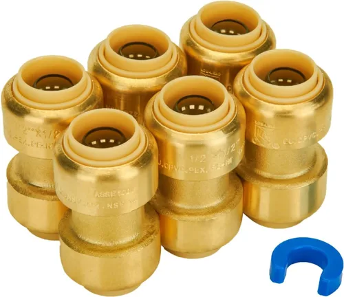 Vista 32 de SUNGATOR Camiseta de 1/2 pulgada, accesorios Pex de empuje de 1/2 pulgada, accesorios en T de 1/2 pulgada, conector en T de plomería sin plomo
