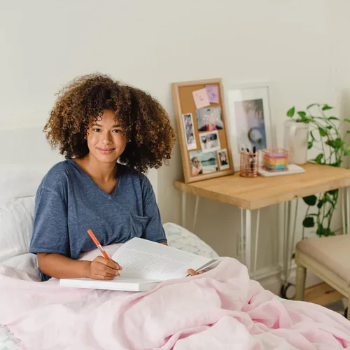 Vista 6 de Baloo Funda de edredón 100 % de lino francés para manta con peso (rosa rubor - 60 x 80 pulgadas - tamaño matrimonial/queen) refrescante, suave