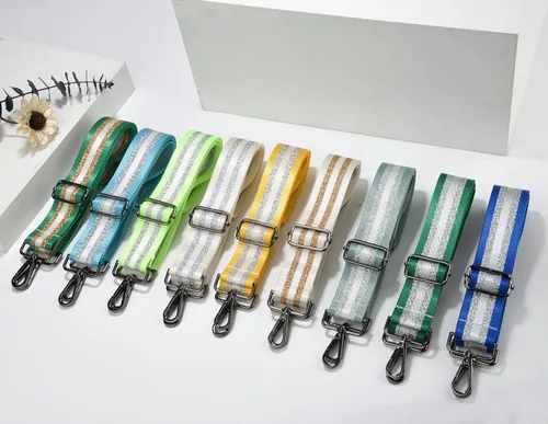 Vista 6 de LVYOUME Correa para bolso, accesorios plateados, correas anchas para bolsa, correa de hombro ajustable para bolsos