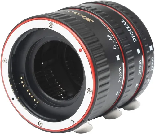Vista 7 de SHOOT AF Juego de tubos de extensión macro de enfoque automático para cámaras Canon EOS EF EF-S lente DSLR 1100D 700D 650D 600D 550D 500D 450D 400D