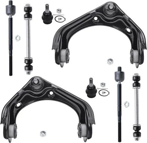 Vista 176 de Detroit Axle - Kit de 8 piezas para Chevy GMC Silverado Sierra Suburban 1500 Yukon Cadillac Escalade 2 brazos de control superior, 2 barras