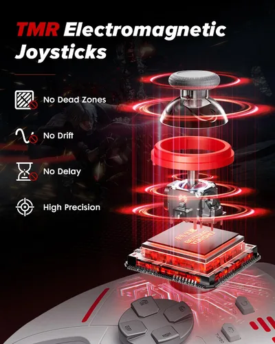 Vista 2 de BEITONG KP20 Wireless Controller for PC, Switch/Switch 2, Android, TV, Steam Deck, TMR Joysticks & Hall Triggers, Bluetooth & 2.4g Gamepad with