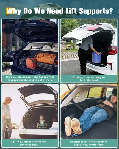 Vista 7 de SCITOO 6 piezas de soportes para elevador de capó, portón elevador y ventanilla, amortiguadores de gas para Jeep Grand Cherokee 2005-2008