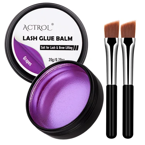 Vista 8 de Bálsamo de pegamento para levantar pestañas, sin perfume, permanente de sujeción fuerte, para pestañas y cejas, pegamento permanente adhesivo